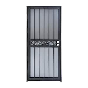 32 in. x 80 in. 421 Series Black Tipton Security Door