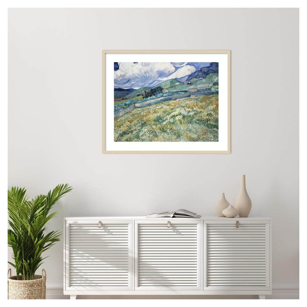 Vincent van Gogh Svelte Natural Framed Landscape Print, 41" x 33"
