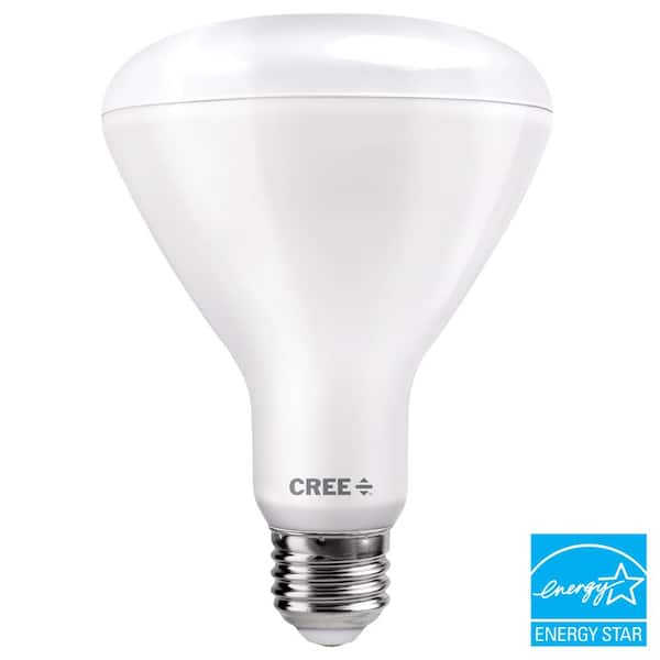 Cree - 100W Equivalent Soft White (2700K) BR30 Dimmable Exceptional Light Quality LED Light Bulb