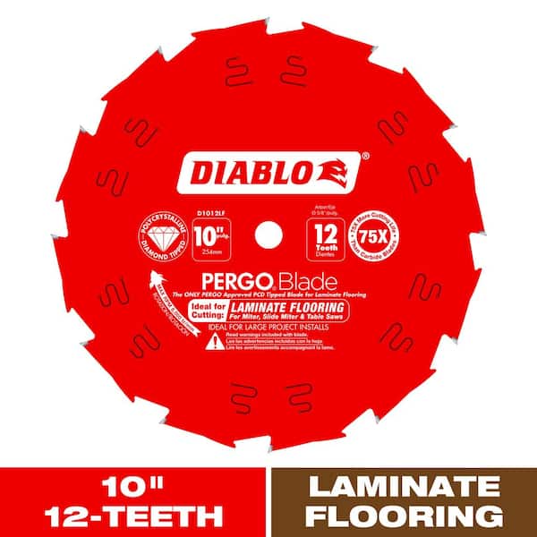 10in. x 12-Teeth PergoBlade Saw Blade for Laminate and Wood Flooring