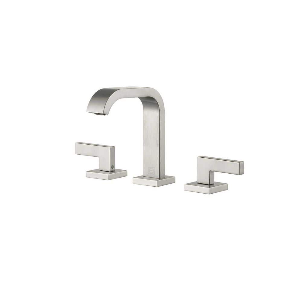 8 in. Widespread Double-Handle Bathroom Sink Faucet in Brushed Nickel price history on PriceWatchPro