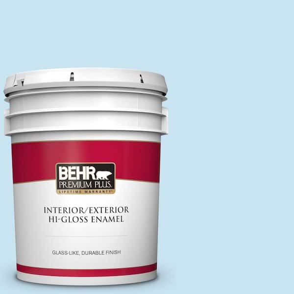 BEHR PREMIUM PLUS 5 gal. #550C-2 Sapphireberry Hi-Gloss Enamel Interior/Exterior Paint