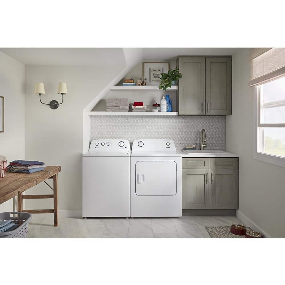 Amana 3.8 Cu. Ft. White Stainless Steel High-Efficiency Top Load Washer