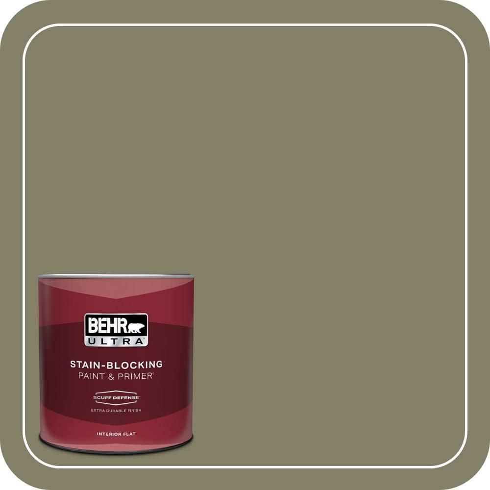 1 qt. #QE-37 Knotweed Extra Durable Flat Interior Paint & Primer price history on PriceWatchPro