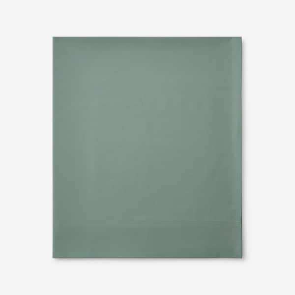 The Company Store Legends Hotel Organic Cotton Thyme Cotton Percale King Flat Sheet