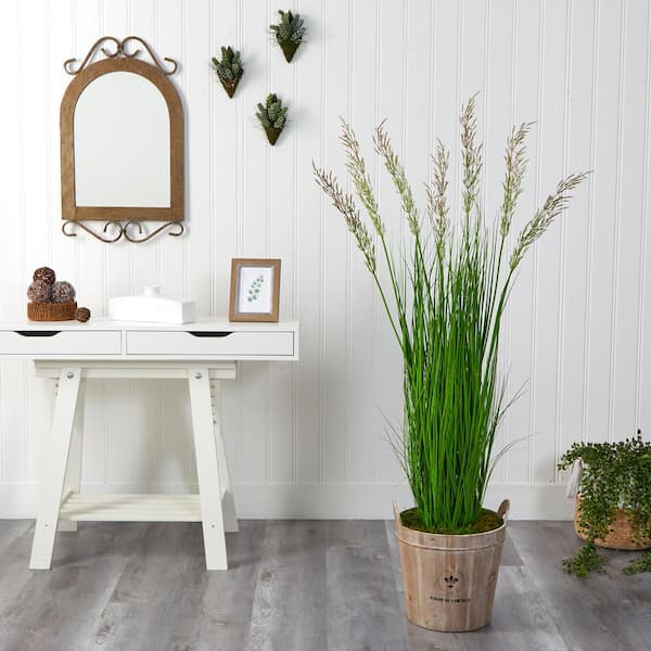 Faux Pampas Grass, 4.5Ft Fluffy Ornamental Spray