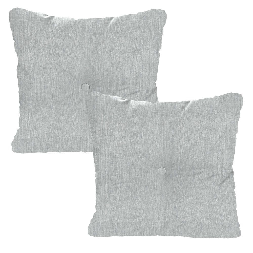 24 in. W x 24 in. H x 5 in. T Square Tufted Outdoor Chair Back Cushion in Tahiti Gray (2-Pack) price history on PriceWatchPro
