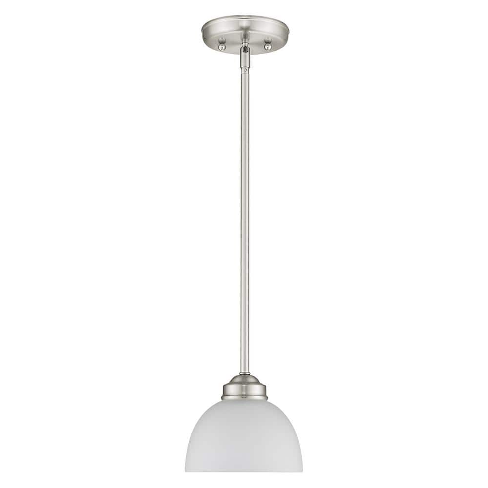 Somerset Sleek Contemporary Mini Pendant Light in Brushed Nickel