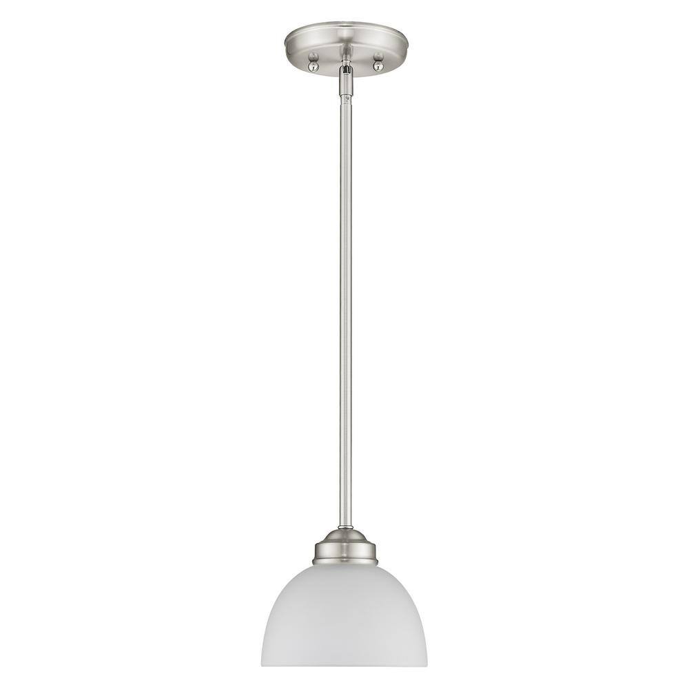 Somerset Sleek Contemporary Mini Pendant Light in Brushed Nickel