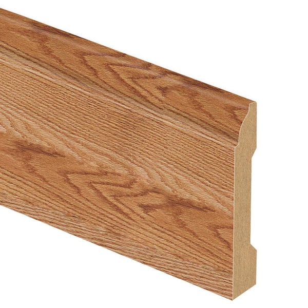 Zamma Chesapeake Oak/Lansbury Oak 9/16 in. Thick x 3-1/4 in. Wide x 94 in. Length Laminate Base Molding