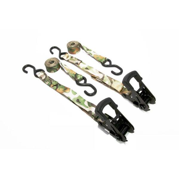 Cargo Boss 8 ft. x 1-1/4 in. Camouflage Ratchets (2 per Pack)