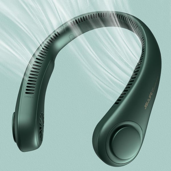 JISULIFE 8 in. 3-Speeds Personal Fan in Dark Green