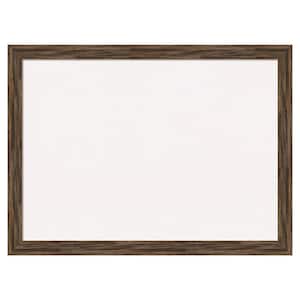 Regis Barn Wood White Corkboard 31 in. x 23 in. Bulletin Board Memo Board