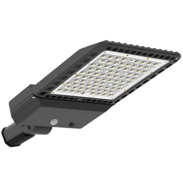 KOAOEIRS 1500-Watt Equivalent Integrated LED Bronze 300-Watt Parking Lot with Photocell Slip Fitter 39000 Lumens Area Light 5000K