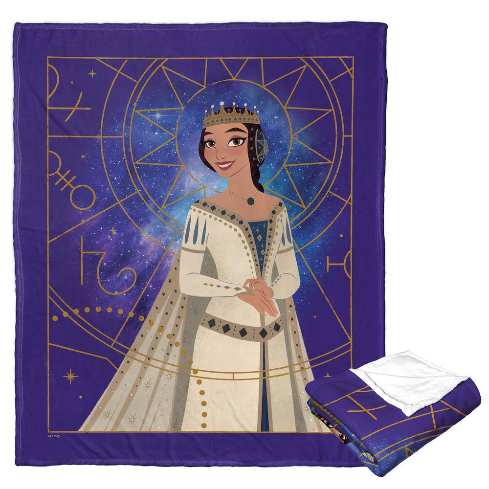 THE NORTHWEST GROUP Disney Wish Queen Amaya Silk Touch  Multi-Colored Throw Blanket