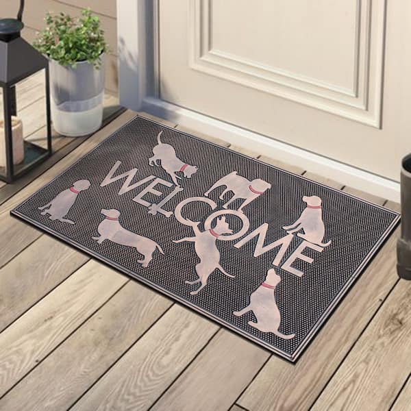 Welcome Mats, 30 x 18 Outdoor/Indoor Non-Slip Doormat for Entryway