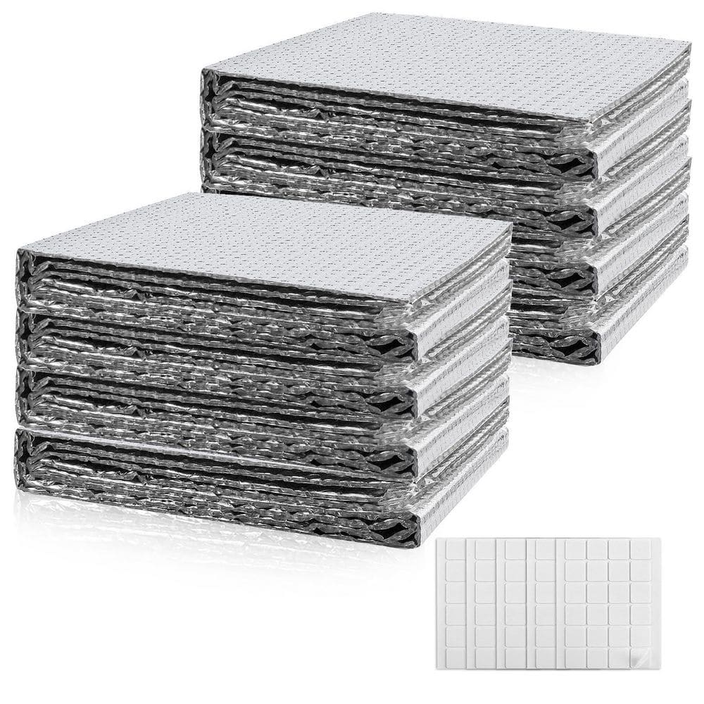 xinyoec 8 Pack 20.5 in. x 4.5 ft. Radiant Barrier, Reflective