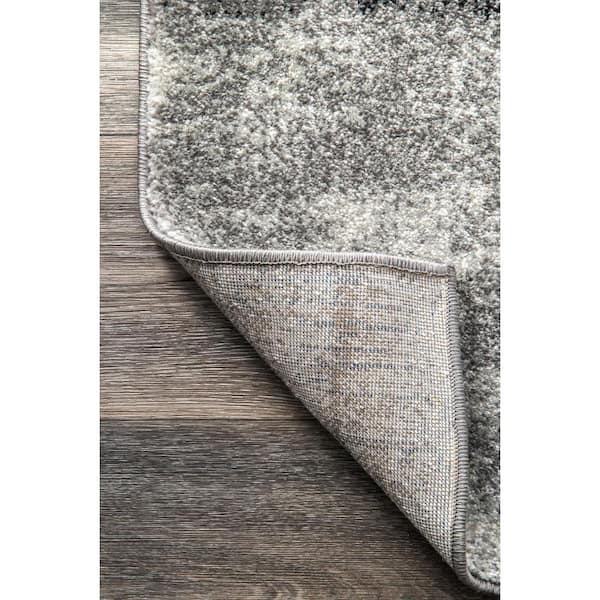 Alayna Black 9 ft. x 12 ft. Abstract Area Rug
