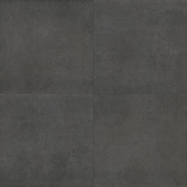 Concreto Grafito 24 in. x 24 in. x 0.79 in. Matte Porcelain Paver Tile (8 sq. ft. /Case)