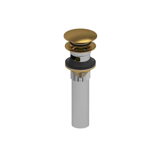 ROHL 1.25 in. Push Drain Assembly in Brushed Gold