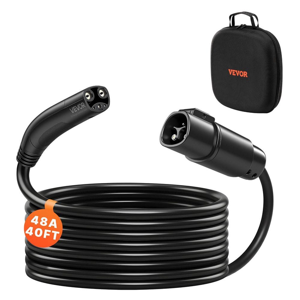 EV Charger Extension Cable for Tesla, 48 Amp 40 ft. Max 240V 11.52 kW with NACS Plug, for Model Y/X/3/S, Carrying Bag price history on PriceWatchPro