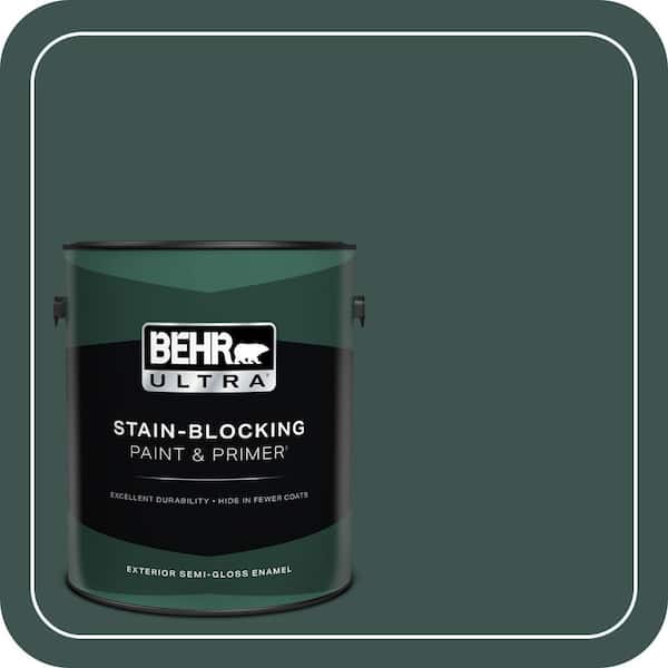 BEHR ULTRA 1 gal. #480F-7 Sycamore Tree Semi-Gloss Enamel Exterior Paint & Primer