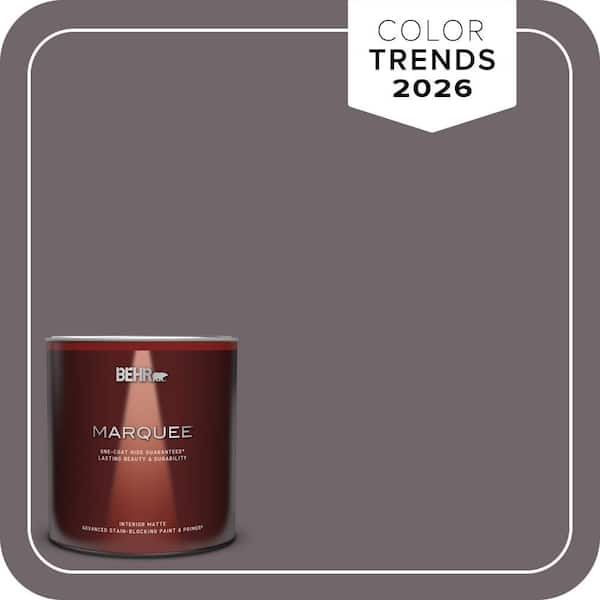 BEHR MARQUEE 1 qt. #N570-5 Curtain Call Matte Interior Paint & Primer