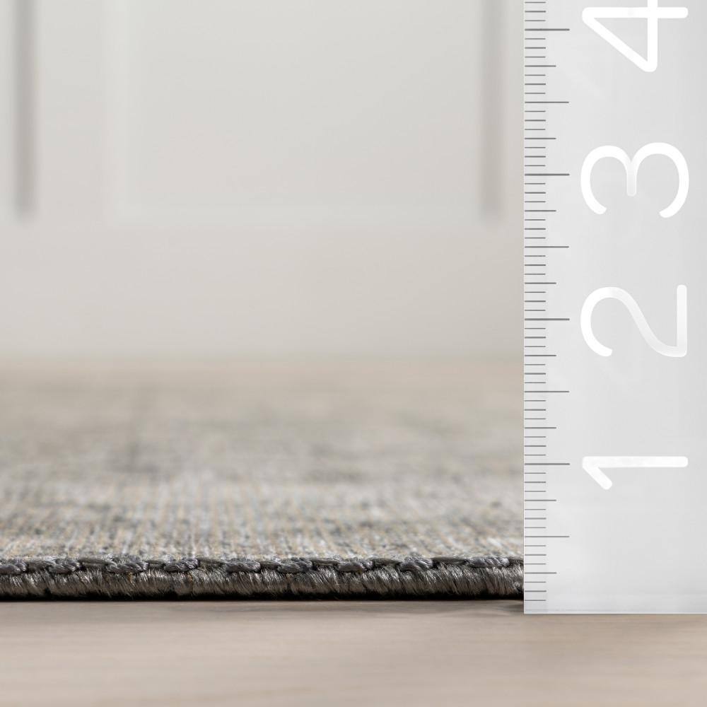 Calianna Grey 8' x 10' Synthetic Flat Woven Handmade Area Rug