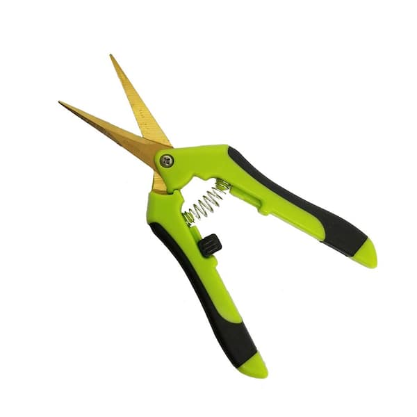 Hydro Crunch 6.5 in. Gardening Hand Pruning Shear with Straight Stainless Steel Blades
