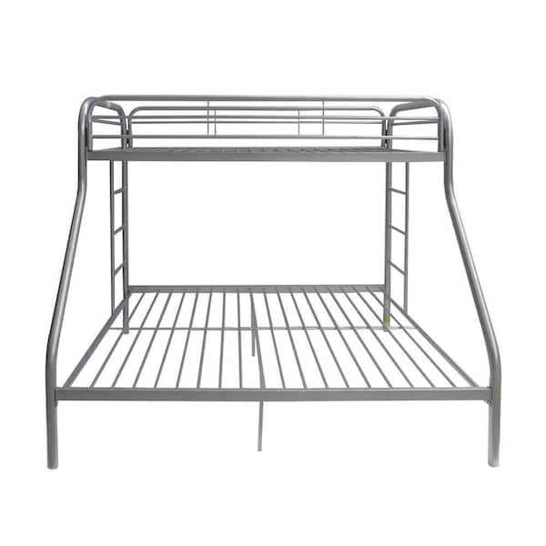 Acme Furniture Tritan Silver Twin Over Queen Metal Bunk Bed