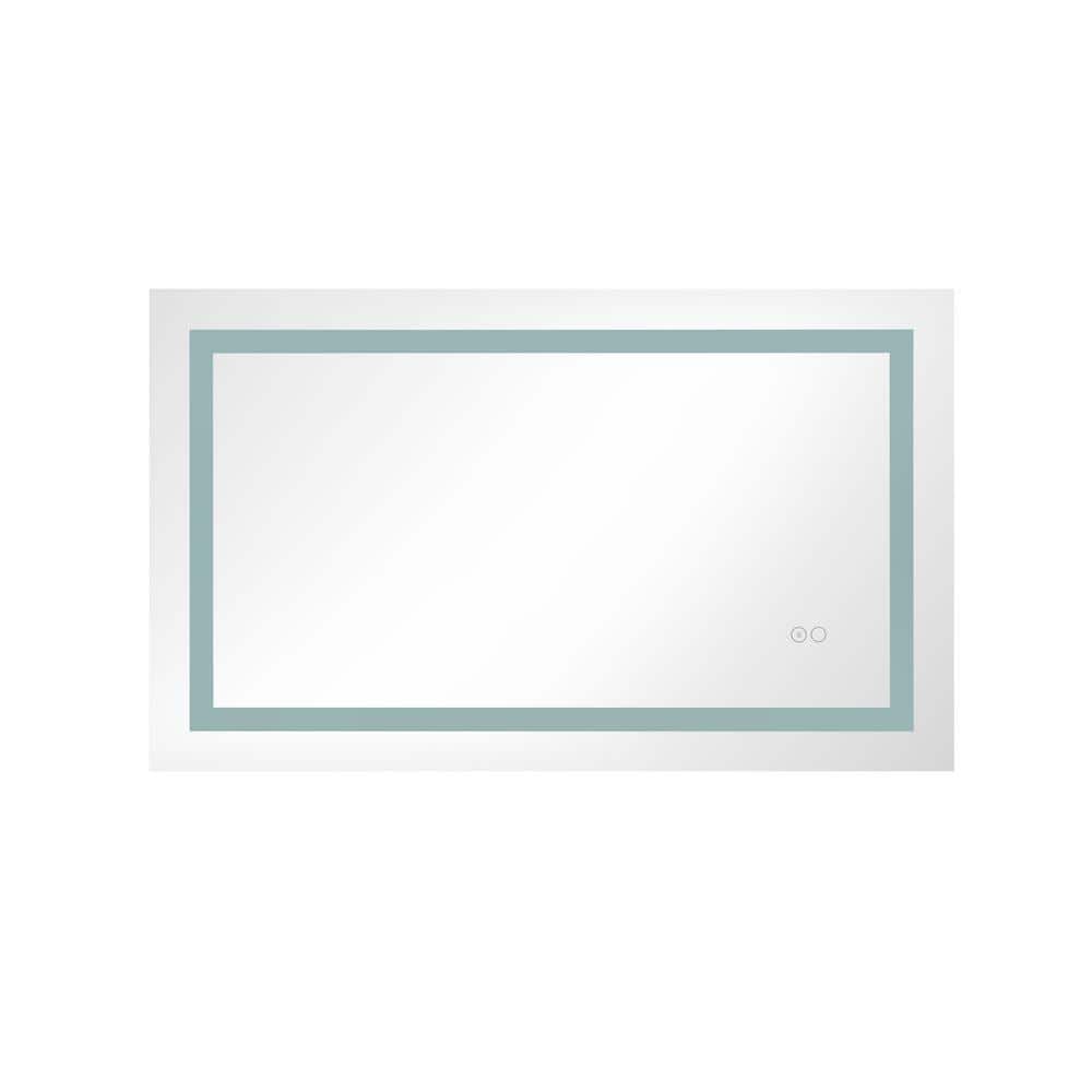 Anti-Fog 36 in. W x 24 in. H Rectangular Framed Wall Bathroom Vanity Mirror