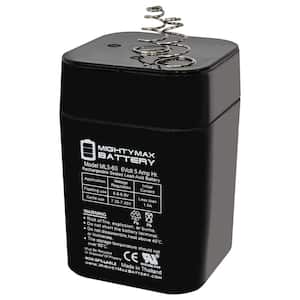  Mighty Max Battery ML4-6 - 6 Volt 4.5 AH, F1 Terminal,  Rechargeable SLA AGM Battery : Health & Household