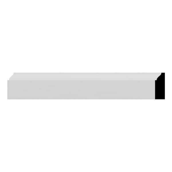 Ekena Millwork WM947 0.38 in. D x 1.25 in. W x 96 in. L Wood (Fingerjoint Pine) Colonial Casing Moulding