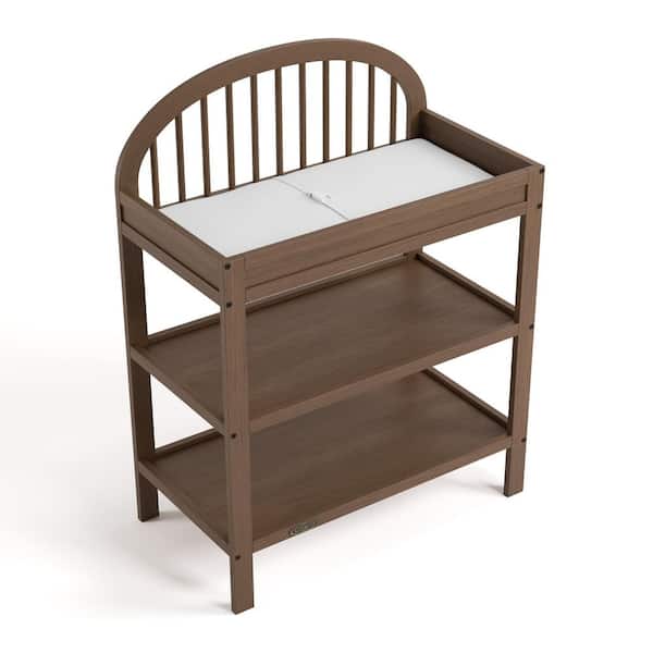 Graco Olivia Hazelnut Changing Table with Water-Resistant Changing