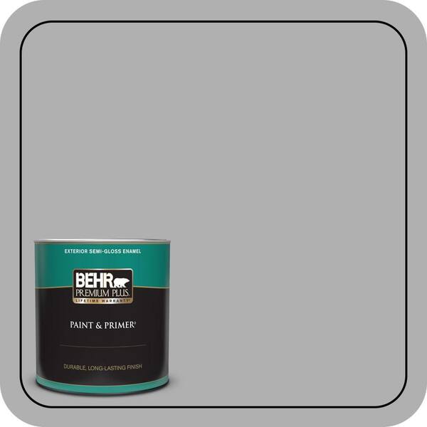 BEHR PREMIUM PLUS 1 qt. #780F-4 Sparrow Semi-Gloss Enamel Exterior Paint & Primer