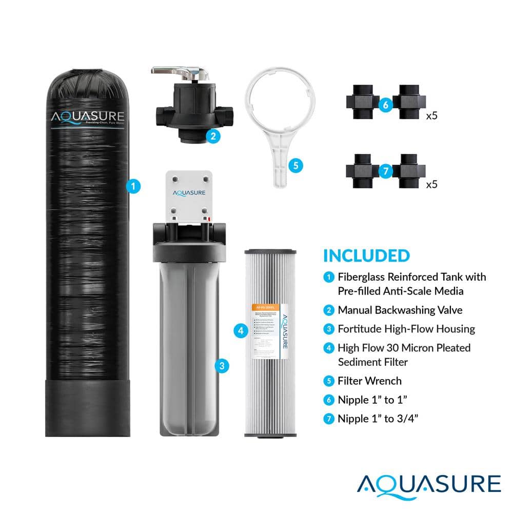 Fortitude Lite Black Whole House Water Filtration System