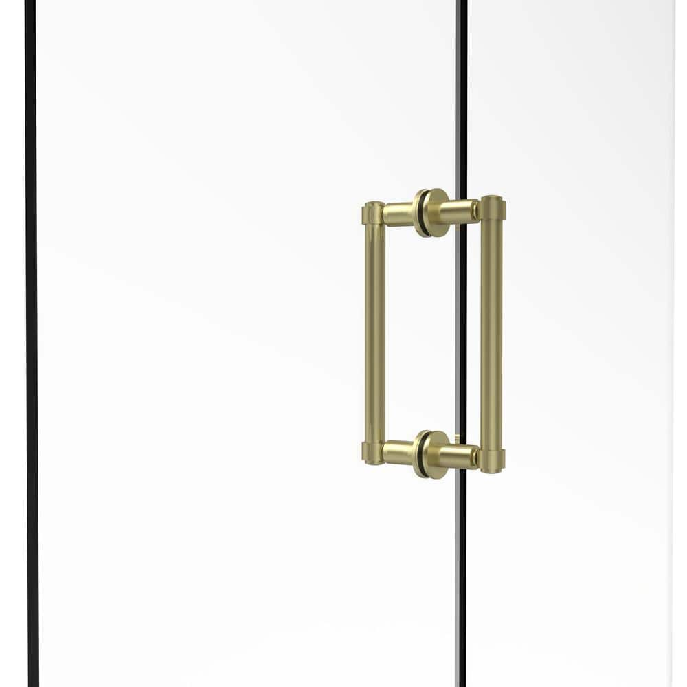 Allied Brass Contemporary 8 In Back To Back Shower Door Pull In Satin Brass 405 8bb Sbr The Home Depot