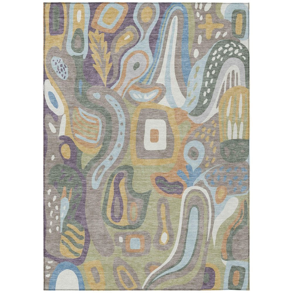 Chantille Machine Washable Indoor/Outdoor Abstract ACN2488 Green 3 ft. x 4 ft. Area Rug price history on PriceWatchPro