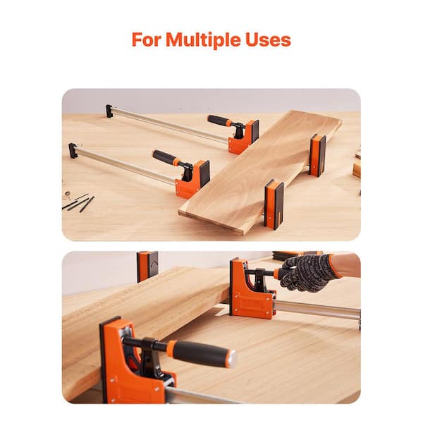 Bar Clamps for Woodworking, 36 in. Parallel Clamp Set, F-Clamp with 1500 lbs. Load Limit, Even Pressure, (2-Piece)
