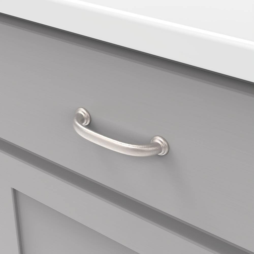 Matte Stainless Steel 4 5/8" Bar Handle with Mounting Hardware