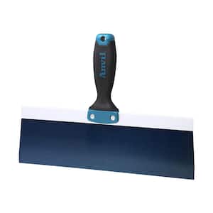 12 in. Blue Steel Taping Knife with Soft Grip Handle