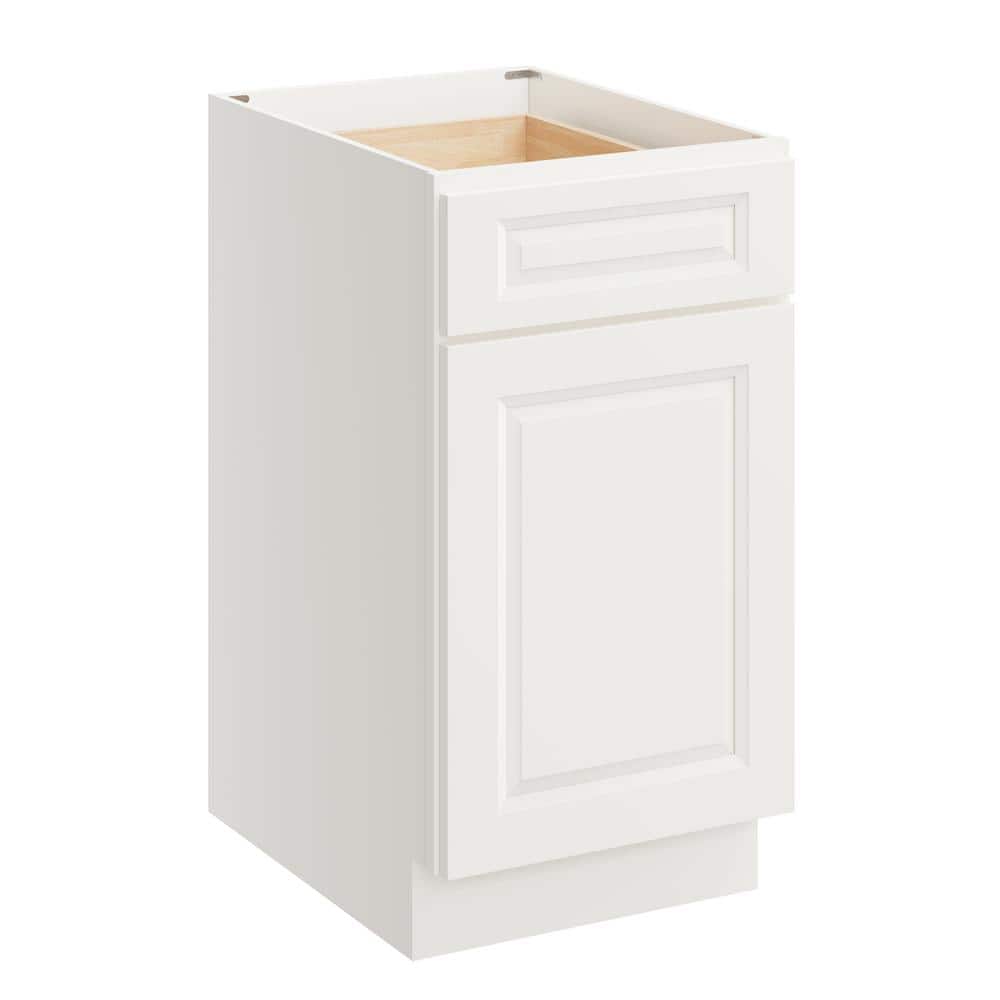 18 in. W x 24 in. D x 34.5 in. H Plywood Ready to Assemble Floor Base Kitchen Cabinet in Glacier White with Drawer price history on PriceWatchPro
