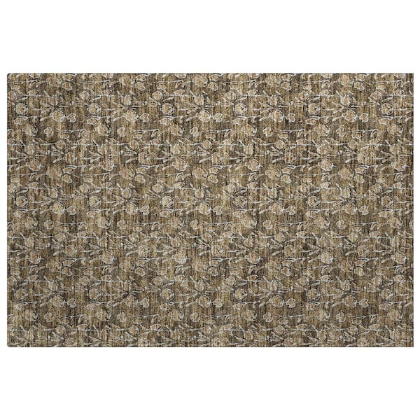 Dream Shag Premium Machine Washable Abstract ADS692 Brown 2 ft. x 3 ft. Accent Rug