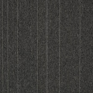 Fixed Attitude - Charcoal - Gray Commercial 24 x 24 in. Glue-Down Carpet Tile Square (96 sq. ft.)