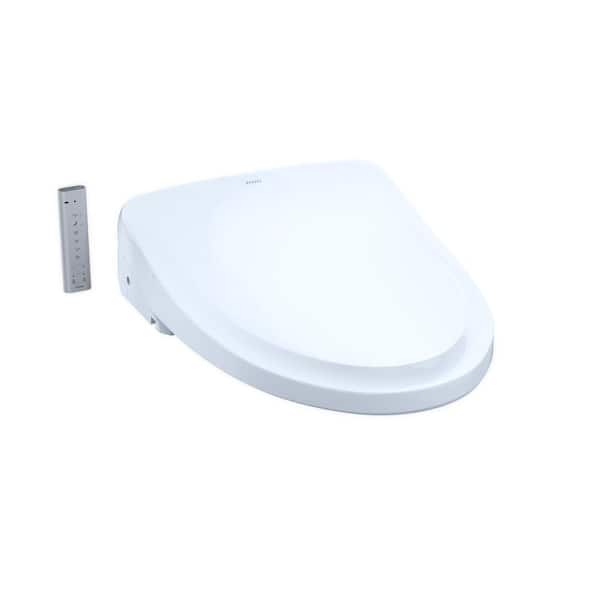 Photo 1 of **POWERS ON, UNABLE TO TEST**  S550e WASHLET Electric Bidet Seat for Elongated Toilet with Classic Lid and in Cotton White