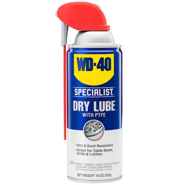 WD-40 SPECIALIST 10 oz. Dry Lube with PTFE, Lubricant with Smart Straw Spray