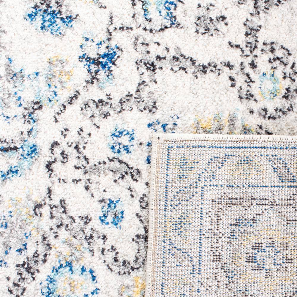 Turquoise and Ivory Medallion 10' x 14' Area Rug