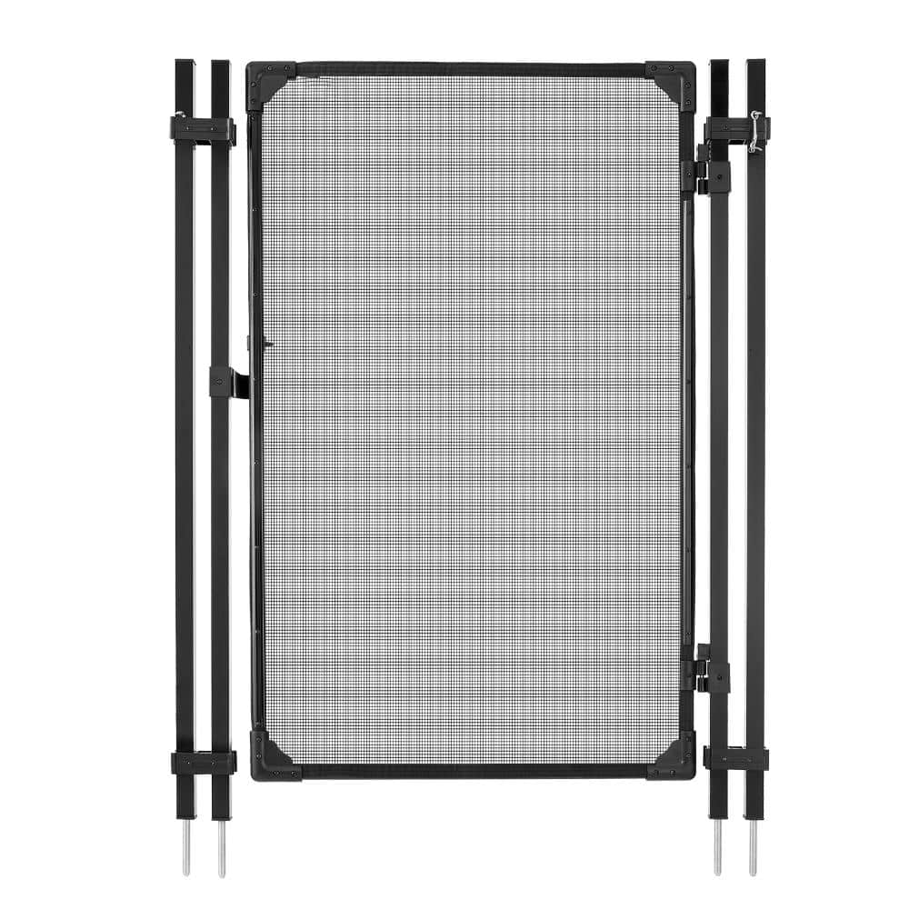 4 x 2.5 ft. In-Ground Pool Fence Gate with Metal Latch, 352 gsm Teslin PVC Mesh, Aluminum Frame, Black price history on PriceWatchPro