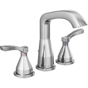 Strike 8 in. Widespread 2-Handle Bathroom Faucet in Chrome