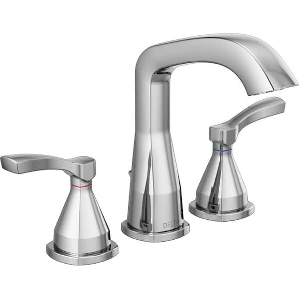 Delta Strike 8 in. Widespread 2-Handle Bathroom Faucet in Chrome